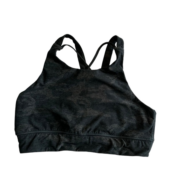 Vuori Elevation longline high neck sports Bra in Black Camo XL - Picture 3 of 6